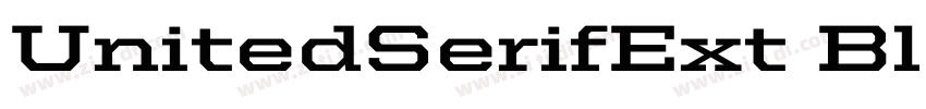 UnitedSerifExt Black字体转换